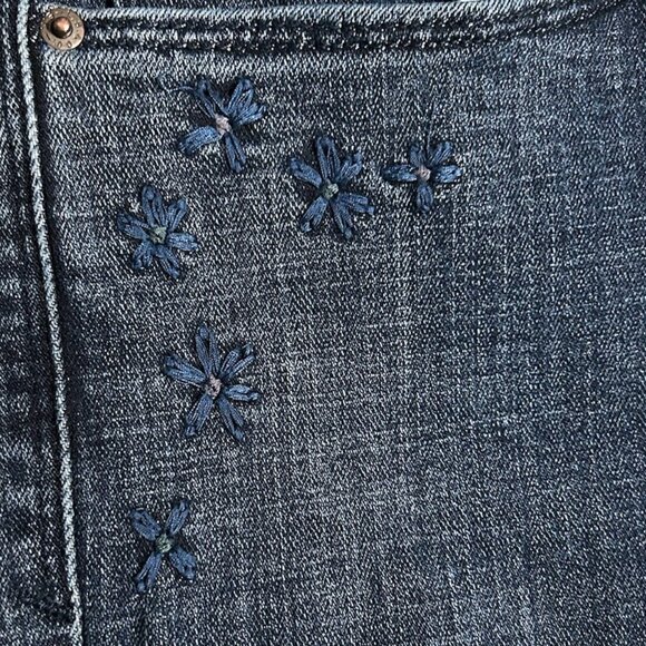 Levi's Mid Rise Skinny Embroidered Pockets Jeans Women's Size 30 - Picture 4 of 10